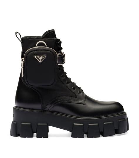 prada nylon booties|Prada boots with pouch price.